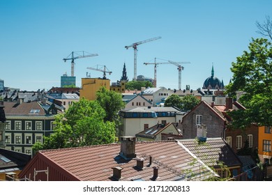 Beautiful Oslo City Skyline In Summer.