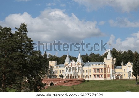 A beautiful palace in a pine forest in the village of Kiritsy, Spassky district, Ryazan region