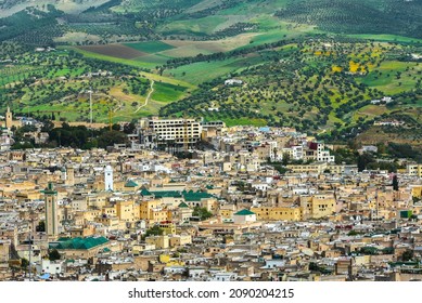 Beautiful Panorama Of Fez City In Morocco