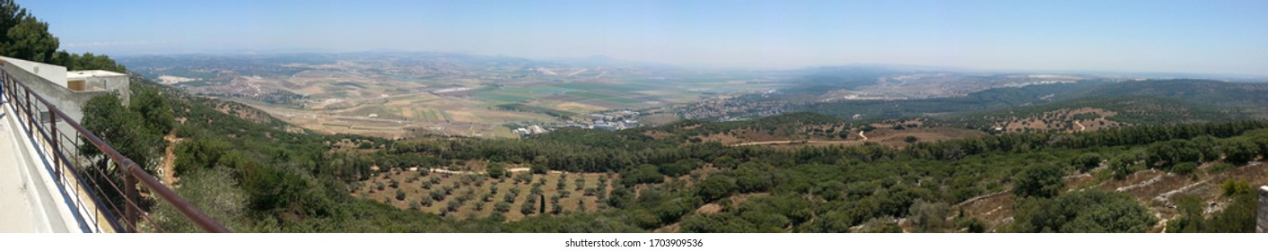 Beautiful Panorama On The Valley Of Armageddon In Israel