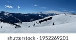 Beautiful panoramic view over Vail resort, CO