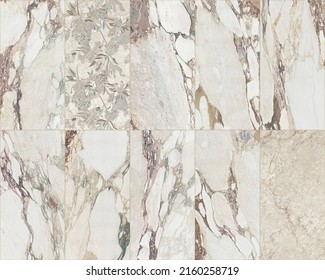Beautiful patchwork pattern. Mixed of white marble grey veins with traditional geometric decoration and mosaic - Shutterstock ID 2160258719