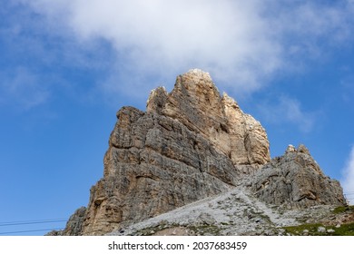 beautiful peak in the dolomites mountains. Trentino Alto Adige, Trento, Italy