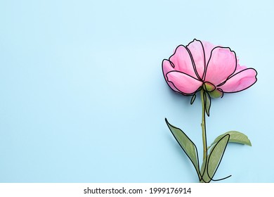 牡丹花线条stock Photos Images Photography Shutterstock