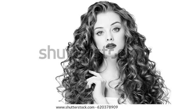 Beautiful People Woman Curly Hair Fashion Stock Photo Edit Now