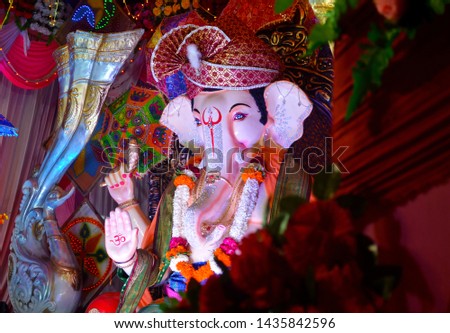 Beautiful Photo of Ganesha in Ganesh Mahotsava