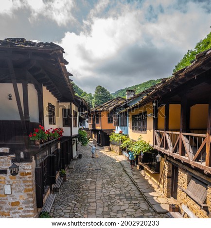 Beautiful photo of very old town in Bulgaria. Etara, Gabrovo - great place for holiday.