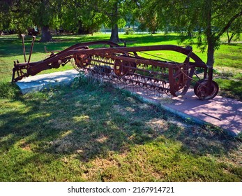 A Beautiful Photo Of Vintage Farm Equipment At Kfar Masaryk In Northern Israel