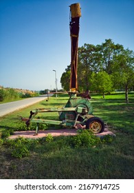 A Beautiful Photo Of Vintage Farm Equipment At Kfar Masaryk In Northern Israel