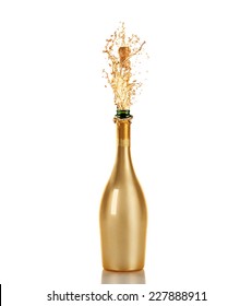 Beautiful picture of a bottle of champagne