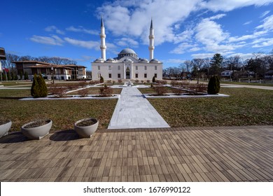 Beautiful picture of a mosque in the diyanet center of America. Washington DC.