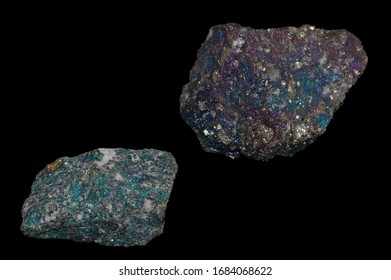Beautiful pieces of shiny bornite - Shutterstock ID 1684068622