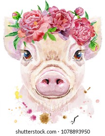 Download Pig Watercolor Images, Stock Photos & Vectors | Shutterstock