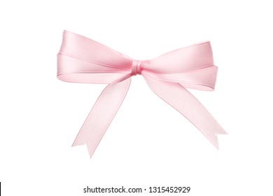 Beautiful Pink Bow Isolated On White Stock Photo 1315452929 | Shutterstock