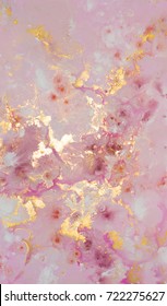 beautiful pink and gold abstract - Shutterstock ID 722275627