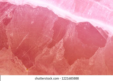 Beautiful Pink Quartz Crystal Texture Background.