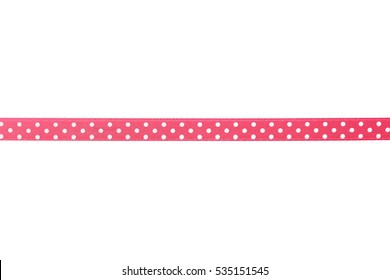 pink polka dot ribbon