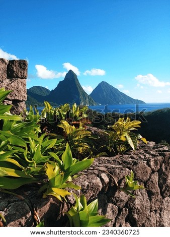 Beautiful Pitons in St. Lucia