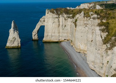 Beautiful Place Etretat Normandie France Beautiful Stock Photo ...