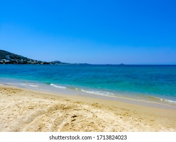 Beautiful Plaka Beach In Naxos Island, Cyclades, Greece