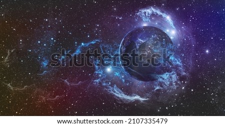 Beautiful planet in space. Elements of this image furnished by NASA.