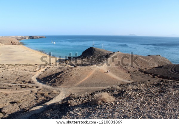 Beautiful Playa Blanca Lanzarote Canary Island Stock Photo
