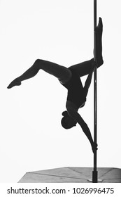 Beautiful Pole Dancer Girl Silhouette Stock Photo 1026996475 | Shutterstock