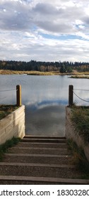 A Beautiful Pond In Red Deer Alberta Canada 