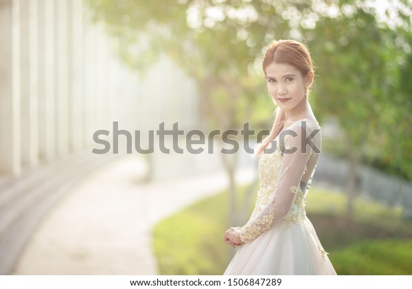 Beautiful Portraits Natural Light Asian Woman Stock Photo Edit