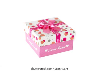 Beautiful present box with bow