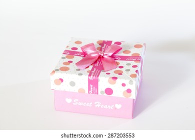 Beautiful present box with bow