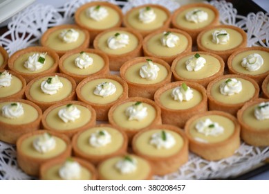 Beautiful Presentation Of Gourmet And Tasty Desserts: Mini Key Lime Pie