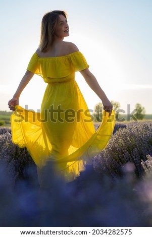 Similar – #A# Lavender walk 1