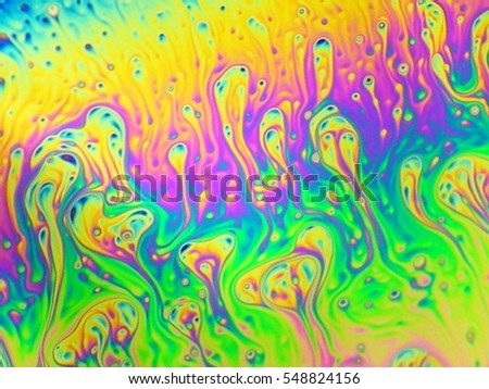 beautiful psychedelic abstraction - interference in soap films in reflected light