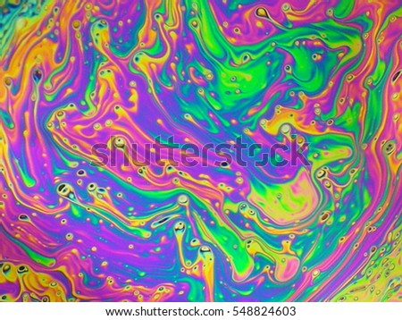 beautiful psychedelic abstraction - interference in soap films in reflected light