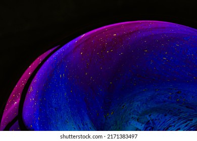Beautiful psychedelic abstractions on the surface soap bubbles.