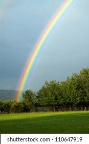 Beautiful Rainbow During A Summer Storm