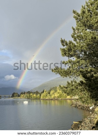 Similar – Image, Stock Photo robot unicorn attack on fairy tale castle