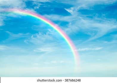 Beautiful Rainbow In The Sky