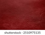 Beautiful red background with leather texture with red veins of red leather background as sample of red background from natural leather or sample of texture of leather for beautiful natural background