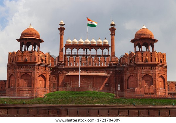 Beautiful Red Fort Indian Flag Delhi Stock Photo 1721784889 | Shutterstock