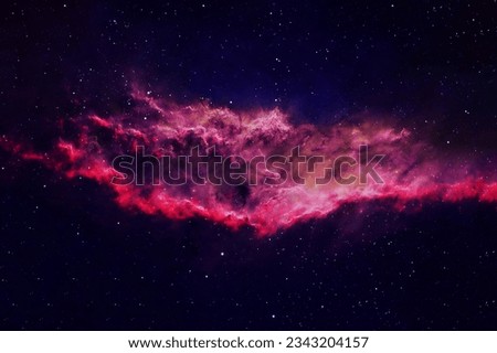 Beautiful red galaxy. Elements of this image furnishing NASA.