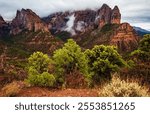 The beautiful red rock cliffs and desert of southern Utah. Featuring Kolob Canyon, part of Zions Nat