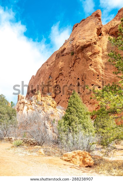 Beautiful Red Rock Formations Garden Gods Stock Photo Edit Now