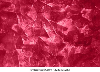 Beautiful red texture. Old stone macro, can be also used as background. Demonstrating Viva Magenta - trendy color of the year 2023 - Shutterstock ID 2233439253