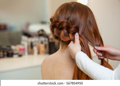 Female Braiding Hair Images Stock Photos Vectors Shutterstock