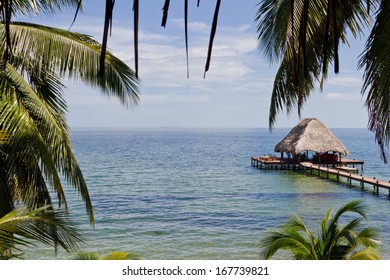 Beautiful Relaxing Beach In A Tropical Calm  Part Of Belize