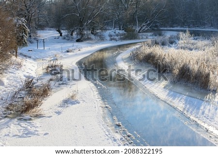 Similar – Image, Stock Photo quiet winter landscape