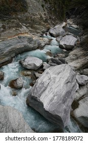 Beautiful River In Taroko Gorge National Park