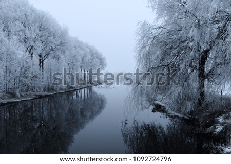 Similar – Foto Bild Winterzauber Landschaft